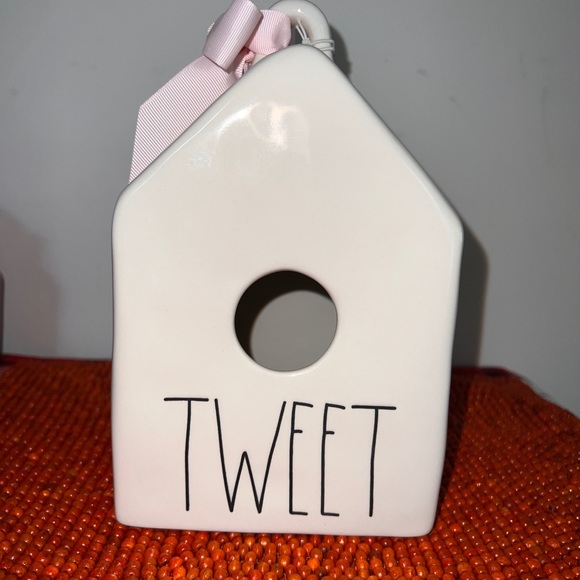 Rae Dunn TWEET SQUARE Birdhouse - Picture 1 of 1